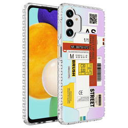 Galaxy A13 4G Case Airbag Edge Colorful Patterned Silicone Zore Elegans Cover - 5