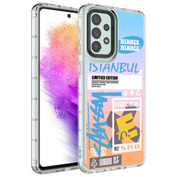 Galaxy A13 4G Case Camera Protected Colorful Patterned Hard Silicone Zore Korn Cover - 2