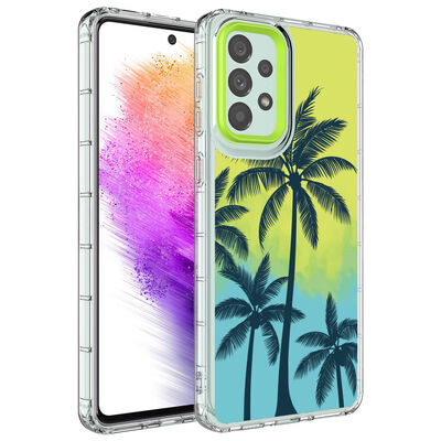 Galaxy A13 4G Case Camera Protected Colorful Patterned Hard Silicone Zore Korn Cover - 9