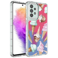 Galaxy A13 4G Case Camera Protected Colorful Patterned Hard Silicone Zore Korn Cover - 10