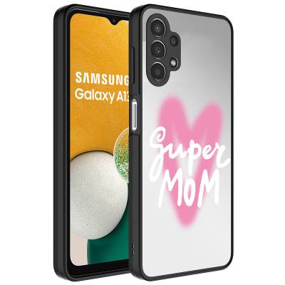 Galaxy A13 4G Case Mirror Patterned Camera Protected Glossy Zore Mirror Cover - 3