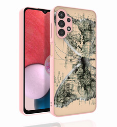 Galaxy A13 4G Case Patterned Camera Protected Glossy Zore Nora Cover - 6