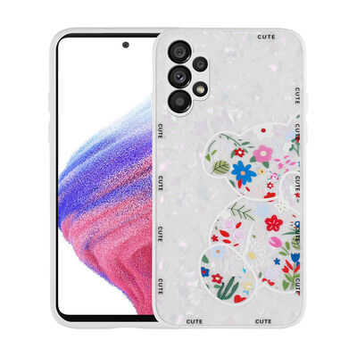 Galaxy A13 4G Case Patterned Hard Silicone Zore Mumila Cover - 1