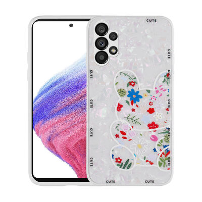 Galaxy A13 4G Case Patterned Hard Silicone Zore Mumila Cover - 8