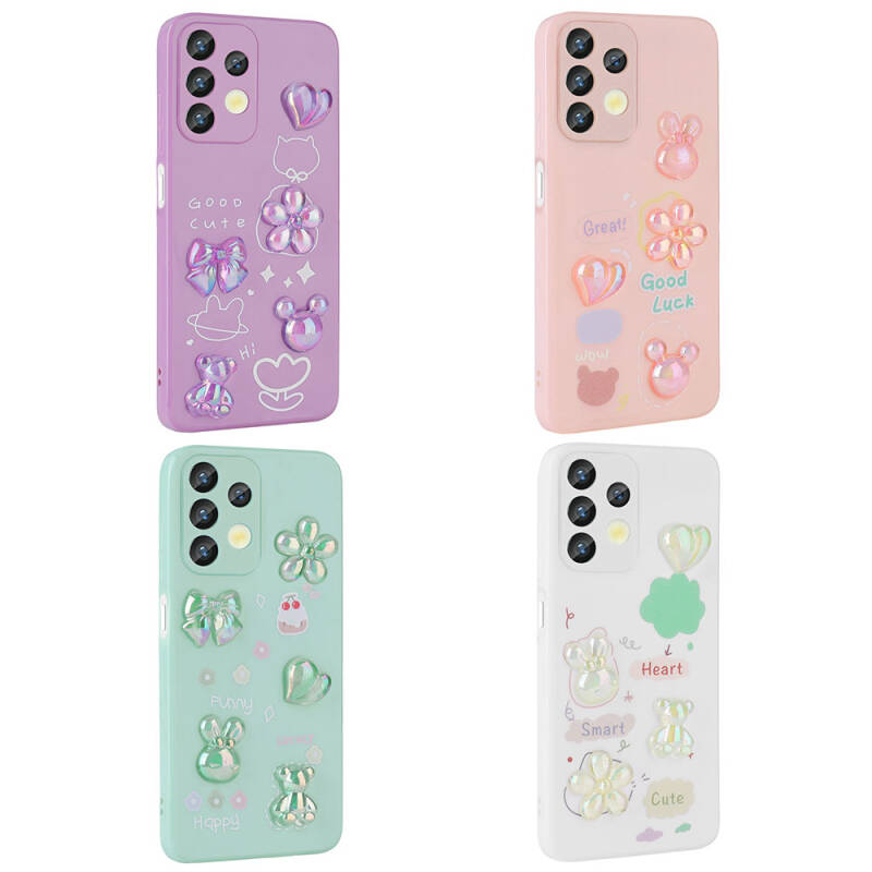 Galaxy A13 4G Case Relief Figured Shiny Zore Toys Silicone Cover - 2