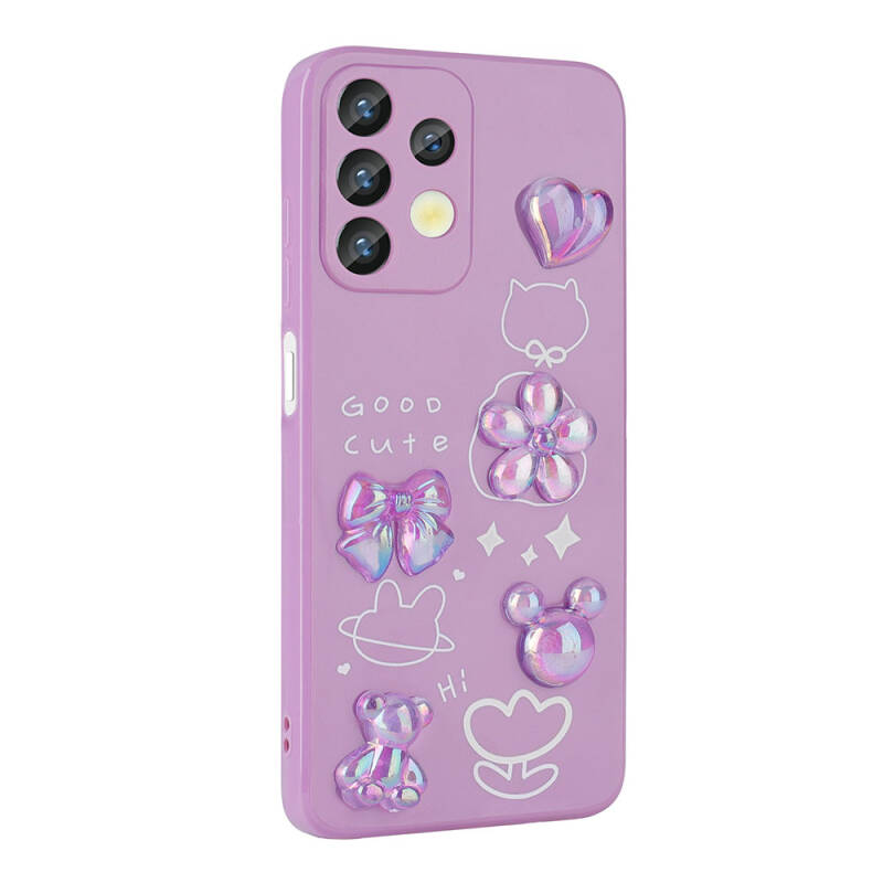 Galaxy A13 4G Case Relief Figured Shiny Zore Toys Silicone Cover - 3