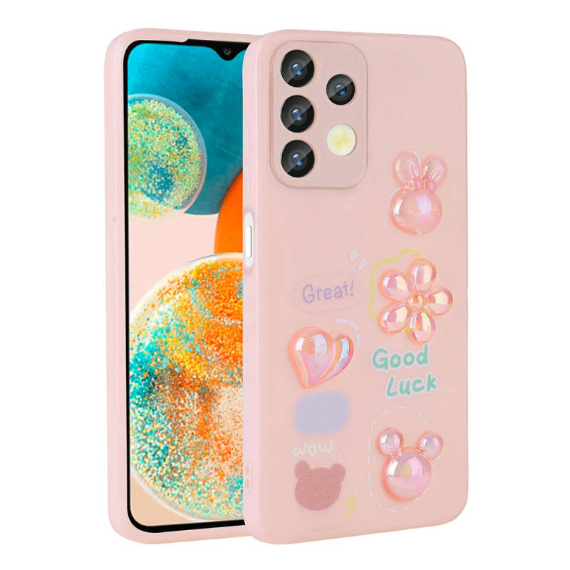 Galaxy A13 4G Case Relief Figured Shiny Zore Toys Silicone Cover - 6