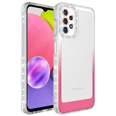 Galaxy A13 4G Case Silvery and Color Transition Design Lens Protected Zore Park Cover - 1