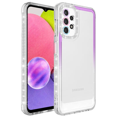Galaxy A13 4G Case Silvery and Color Transition Design Lens Protected Zore Park Cover - 3