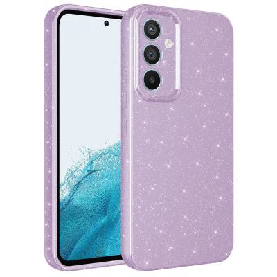 Galaxy A14 Case Camera Protected Silvery Luxury Zore Cotton Cover - 1