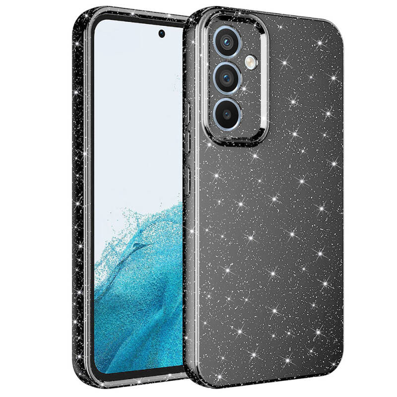 Galaxy A14 Case Camera Protected Silvery Luxury Zore Cotton Cover - 9