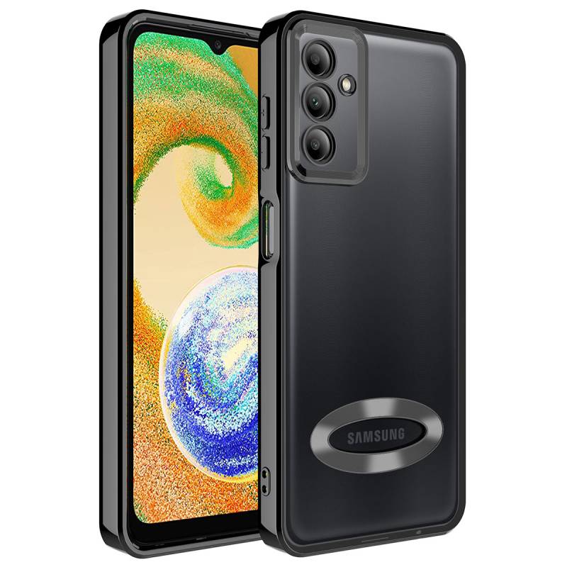 Galaxy A14 Case Camera Protected Zore Omega Cover Showing Logo - 7