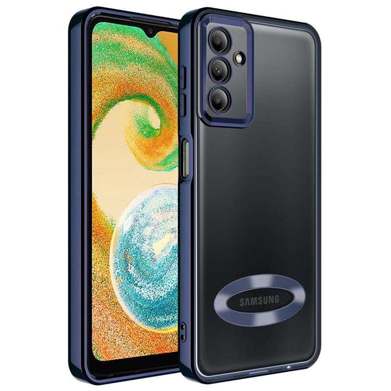 Galaxy A14 Case Camera Protected Zore Omega Cover Showing Logo - 11