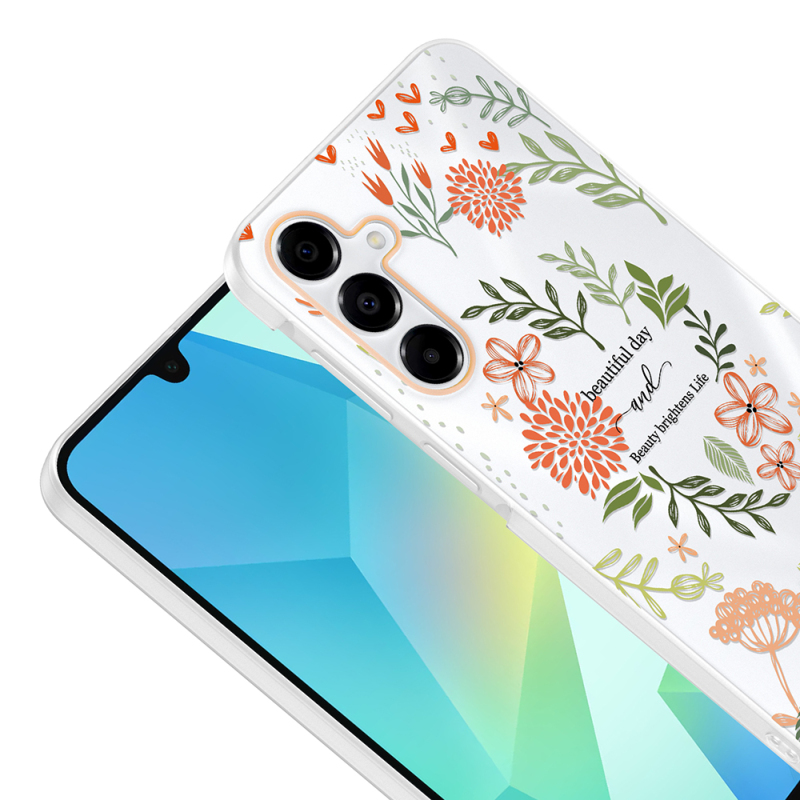 Galaxy A14 Kılıf Kamera Korumalı Desenli Zore Klip Kapak - 12