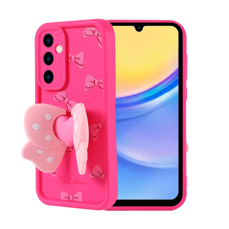 Galaxy A15 Case Camera Protected Butterfly Design Zore Kapya Cover - 2