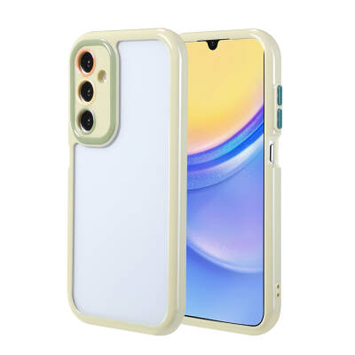 Galaxy A15 Case Camera Protected Colored Edge and Frame Design Zore Vitamin Cover - 1