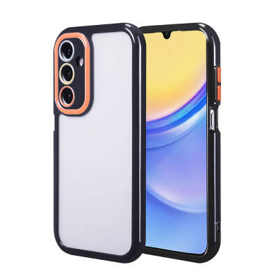 Galaxy A15 Case Camera Protected Colored Edge and Frame Design Zore Vitamin Cover - 2