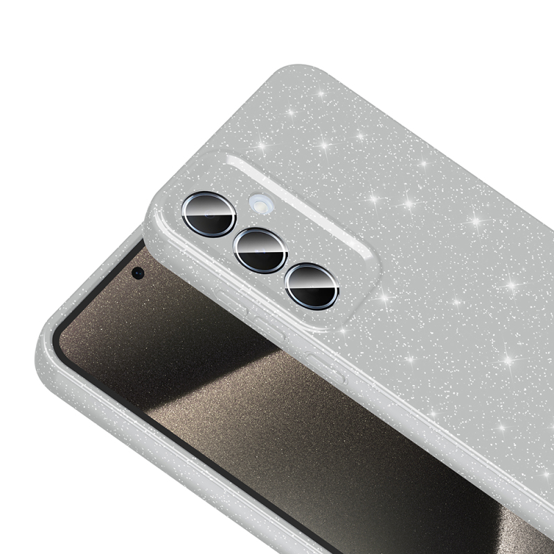 Galaxy A15 Case Camera Protected Silvery Luxury Zore Koton Cover - 11