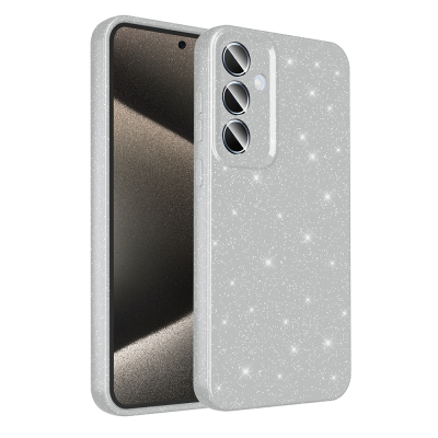 Galaxy A15 Case Camera Protected Silvery Luxury Zore Koton Cover - 4