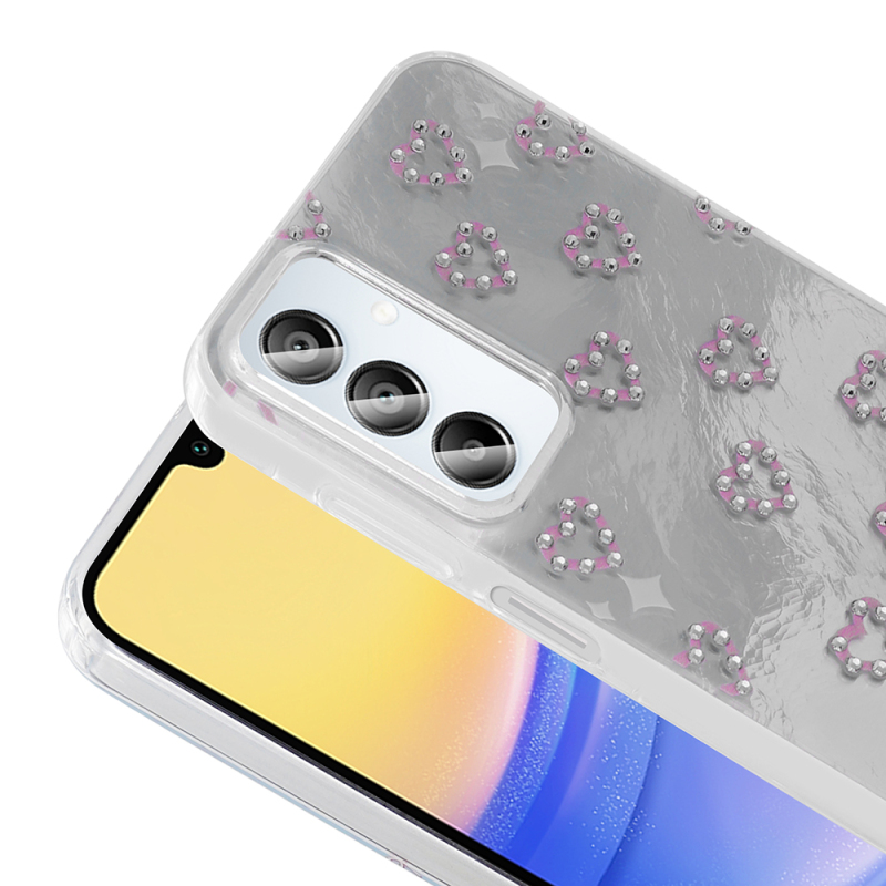 Galaxy A15 Case Camera Protection Figured Zore Ponti Silicone Cover - 13