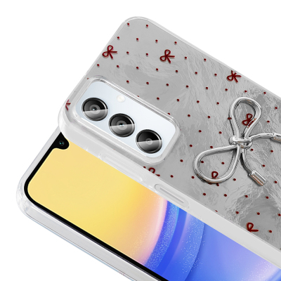 Galaxy A15 Case Camera Protection Figured Zore Ponti Silicone Cover - 9