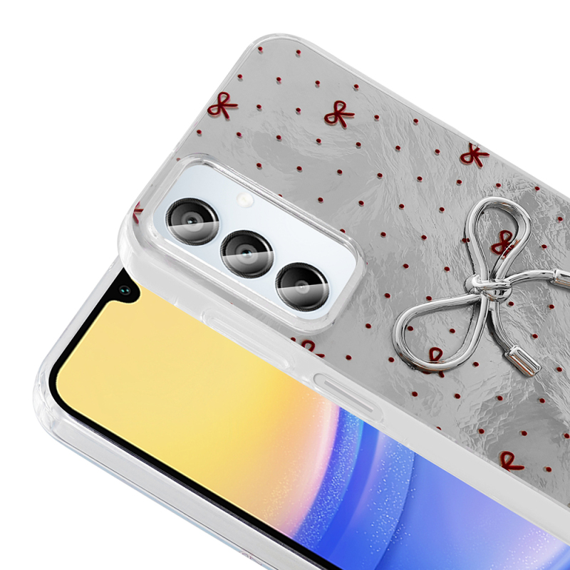 Galaxy A15 Case Camera Protection Figured Zore Ponti Silicone Cover - 9