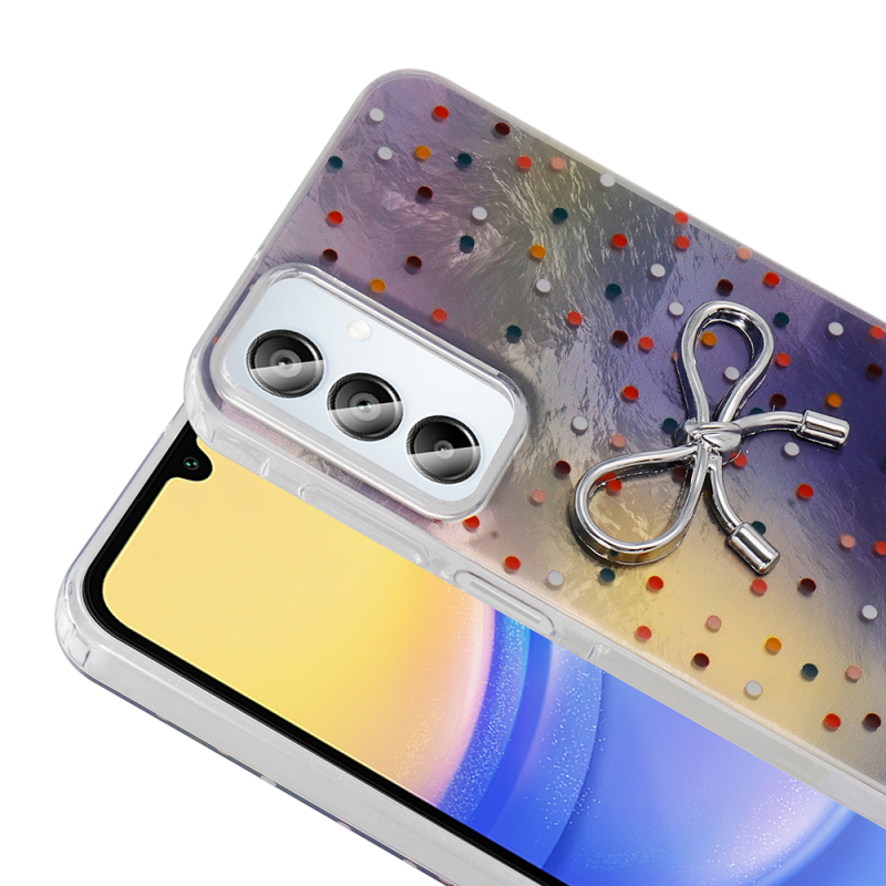 Galaxy A15 Case Camera Protection Figured Zore Ponti Silicone Cover - 11