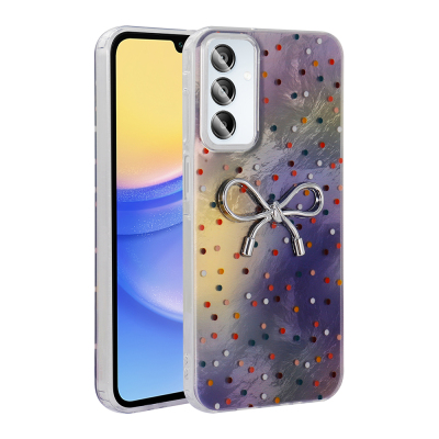Galaxy A15 Case Camera Protection Figured Zore Ponti Silicone Cover - 4
