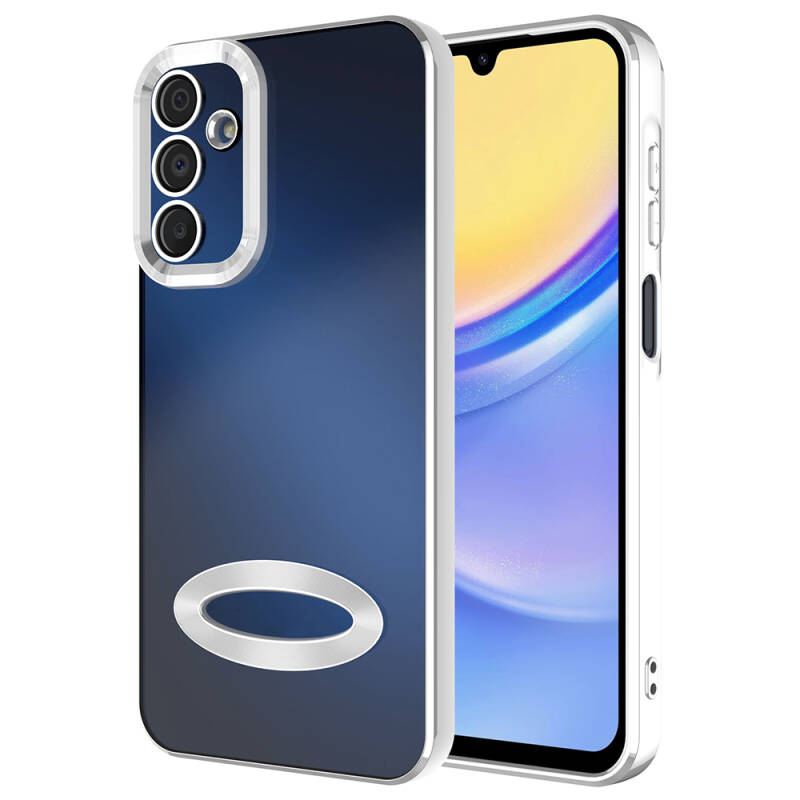 Galaxy A15 Case Camera Protection Zore Omega Cover Showing Logo - 4