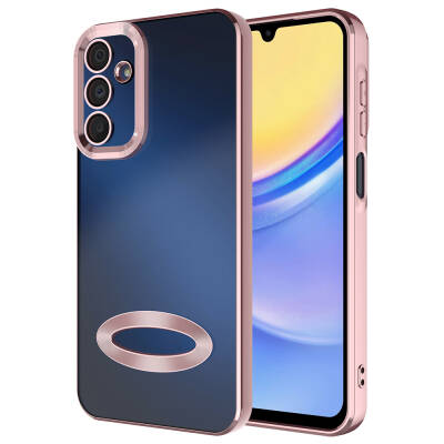 Galaxy A15 Case Camera Protection Zore Omega Cover Showing Logo - 7