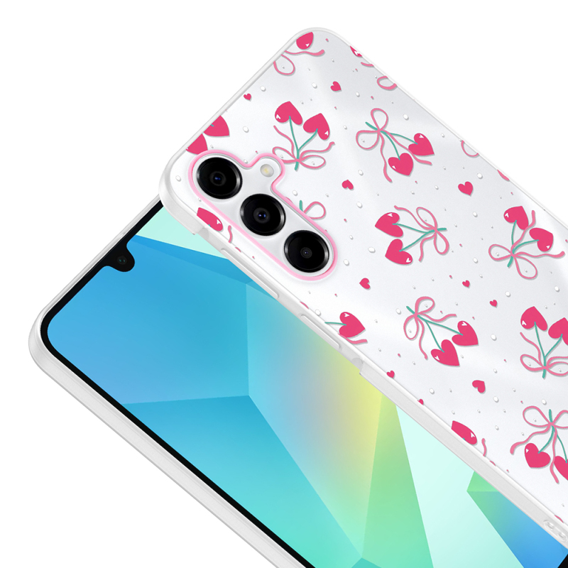 Galaxy A15 Case with Camera Protector, Patterned Zore Clip Cover - 11