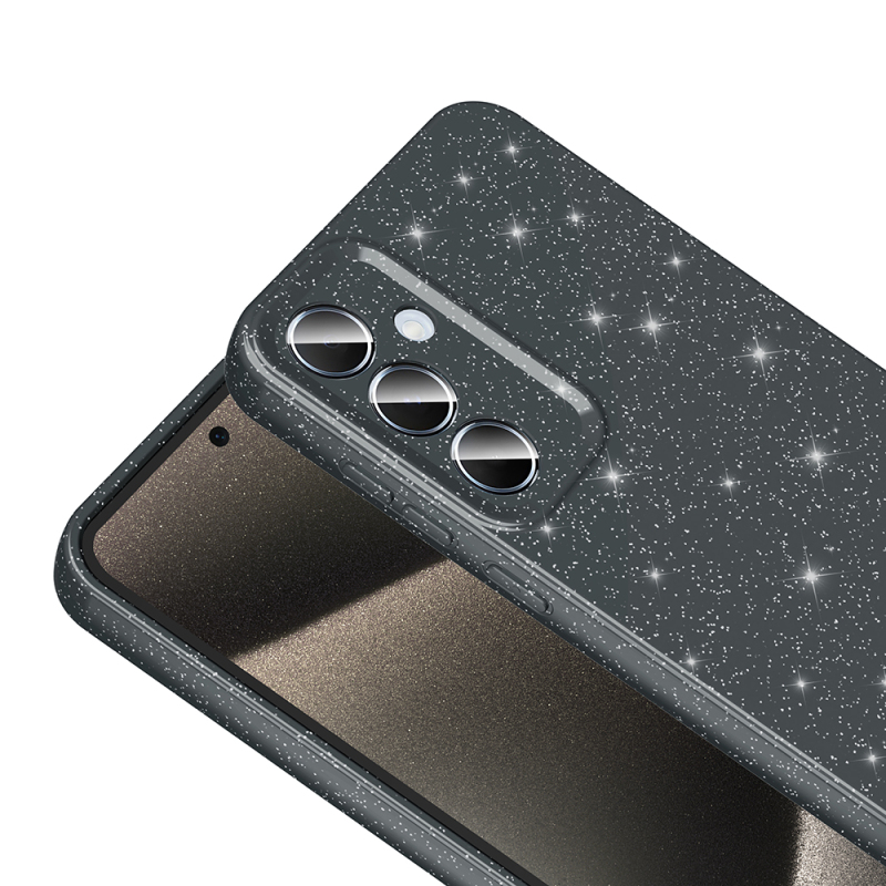 Galaxy A15 Kılıf Kamera Korumalı Simli Lüks Zore Koton Kapak - 14