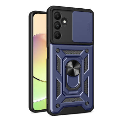 Galaxy A15 Case Magnetic Stand Camera Protector Zore Sliding Vega Cover - 1