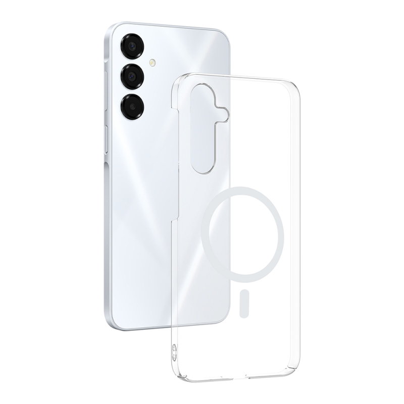 Galaxy A16 Camera Protected M-Safe Charging Transparent Zore London Hard PC Case - 2
