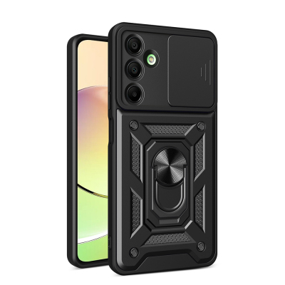 Galaxy A16 Case with Magnetic Stand Camera Protection Zore Sliding Vega Cover - 1