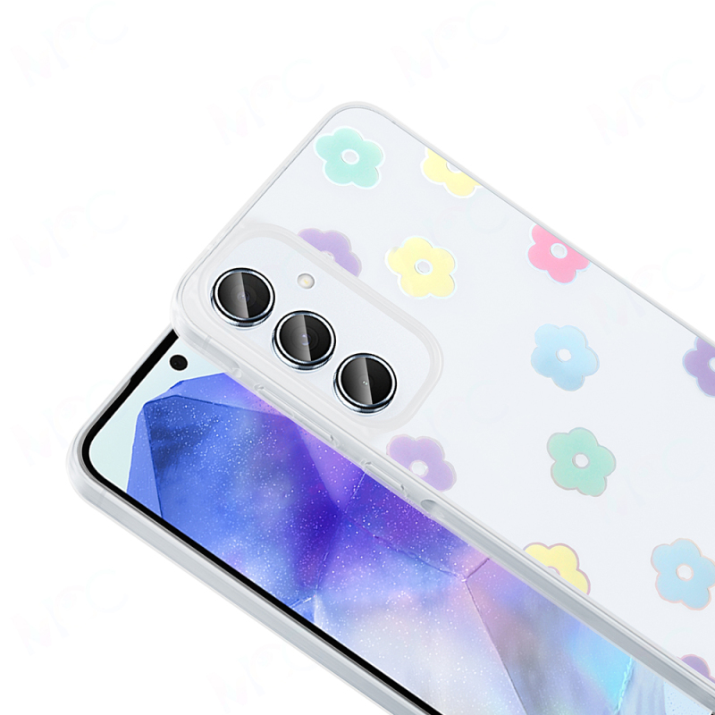 Galaxy A16 Kılıf Şeffaf Figürlü Zore Folk Sert Kapak - 16