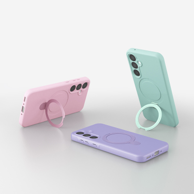 Galaxy A17 Case M-safe Charging Stand Zore Samara Cover - 6