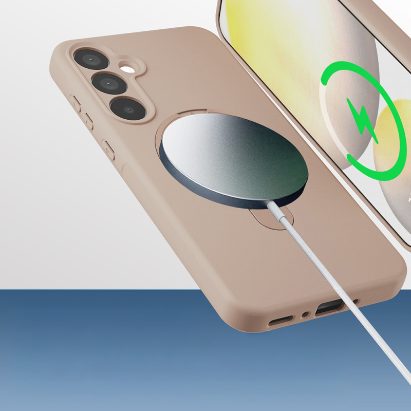 Galaxy A17 Case M-safe Charging Stand Zore Samara Cover - 7