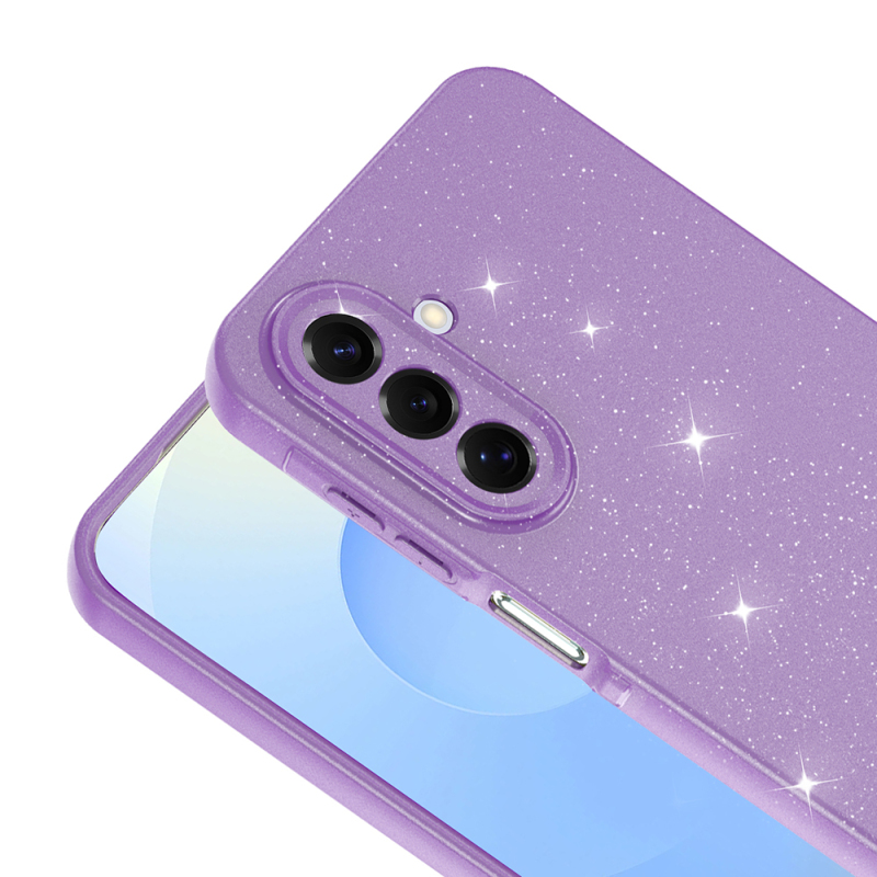 Galaxy A17 Case with Camera Protection, Glittery Luxury Zore Cotton Cover - 13