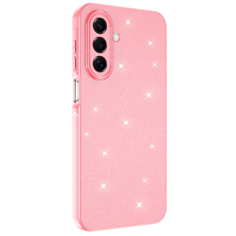 Galaxy A17 Case with Camera Protection, Glittery Luxury Zore Cotton Cover - 9