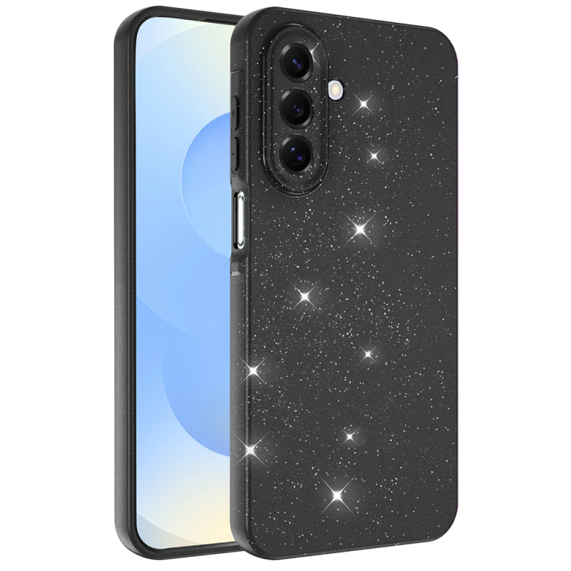 Galaxy A17 Case with Camera Protection, Glittery Luxury Zore Cotton Cover - 4