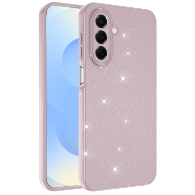 Galaxy A17 Case with Camera Protection, Glittery Luxury Zore Cotton Cover - 2