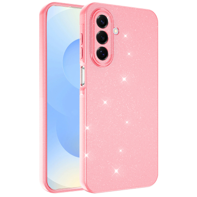 Galaxy A17 Case with Camera Protection, Glittery Luxury Zore Cotton Cover - 6