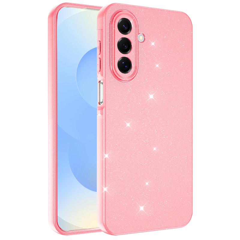 Galaxy A17 Case with Camera Protection, Glittery Luxury Zore Cotton Cover - 6