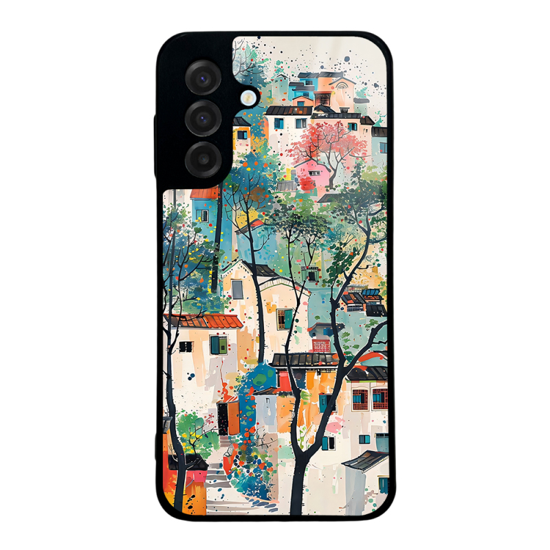 Galaxy A17 Case with Camera Protection, Patterned Zore Lusi Cover - 3