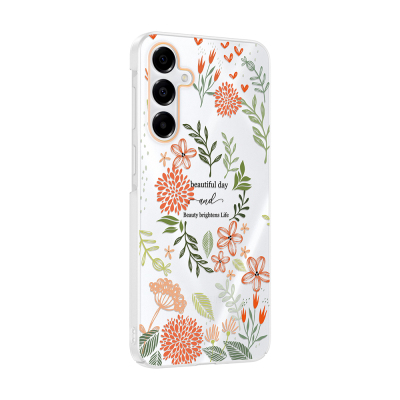 Galaxy A17 Case with Camera Protector, Patterned Zore Clip Cover - 5
