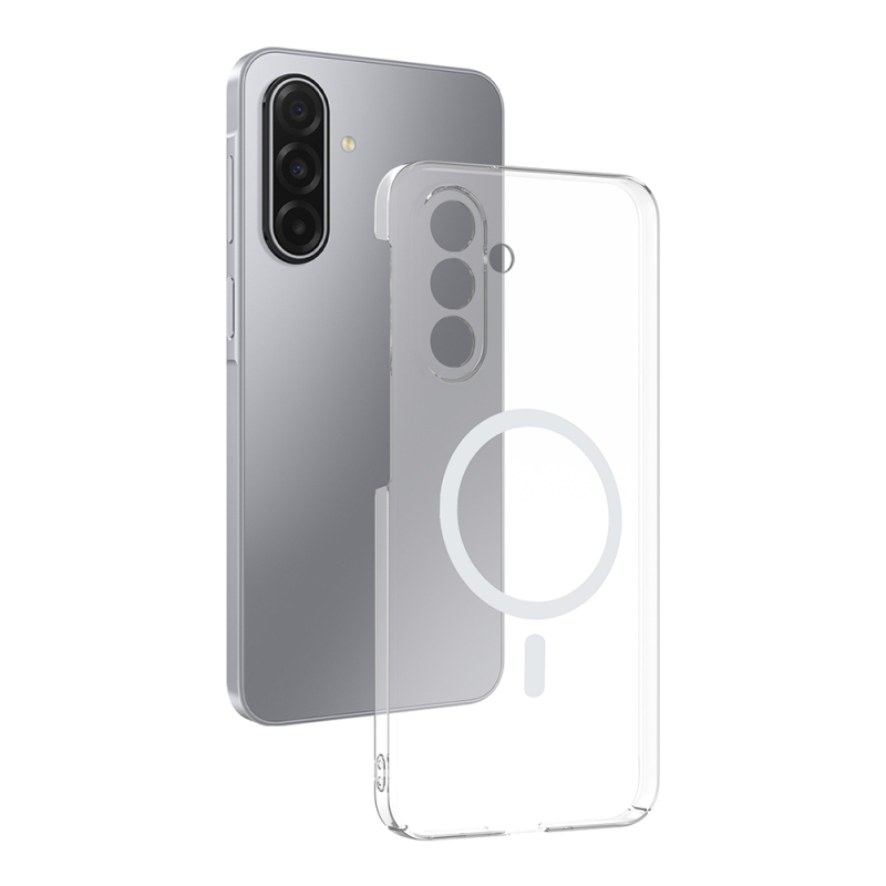 Galaxy A17 Kamera Korumalı M-Safe Şarj Özellikli Şeffaf Zore London Sert PC Kapak - 1