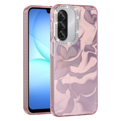 Galaxy A17 Kılıf Airbagli Parlak Taş Detay Tasarımlı Zore Esila Kapak - 1