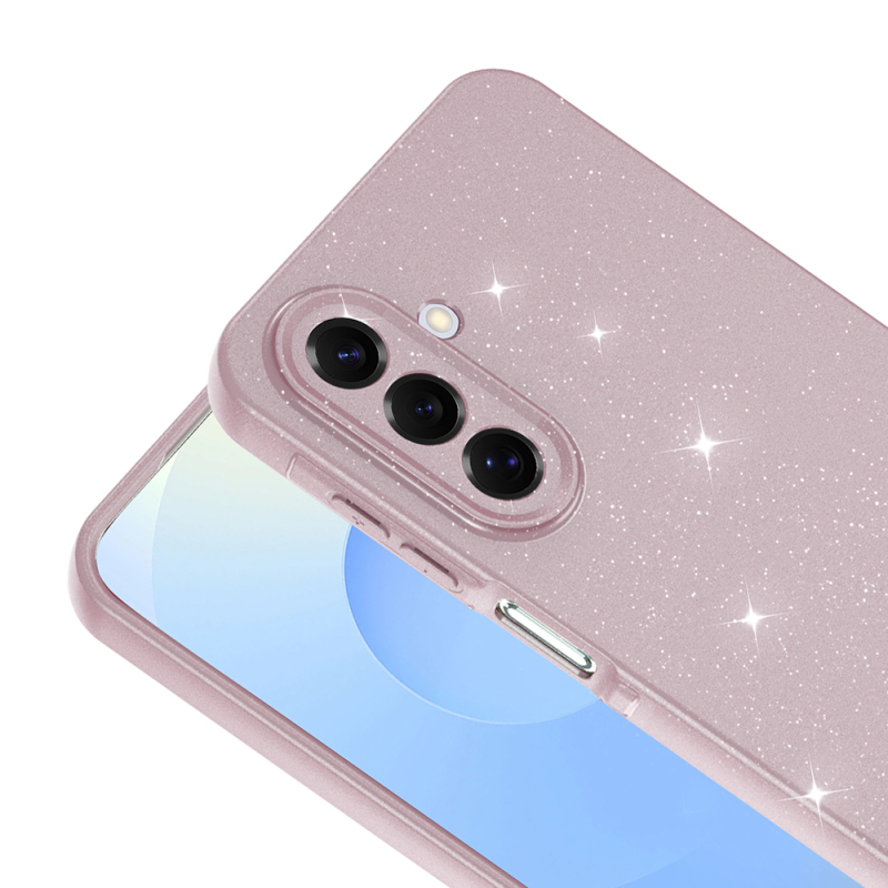 Galaxy A17 Kılıf Kamera Korumalı Simli Lüks Zore Koton Kapak - 15