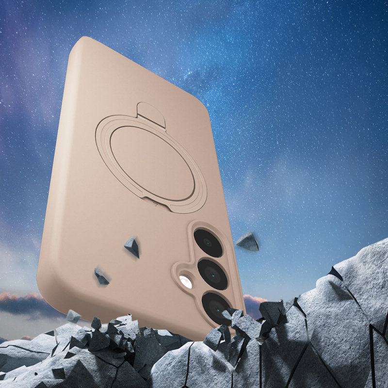 Galaxy A17 Kılıf M-safe Şarj Özellikli Standlı Zore Samara Kapak - 9